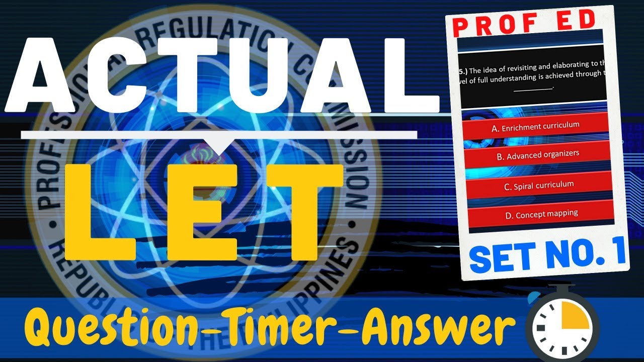 PROF ED PREVIOUS LET Questions COMPILATION (25 ITEMS) / LET SEPTEMBER 2020