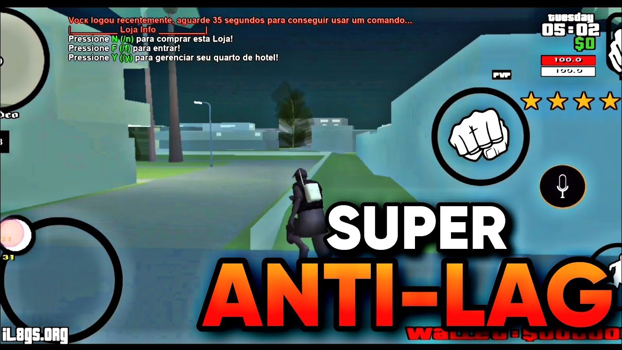 ARQUIVO SUPER ANTI-LAG / ANTI-CRASH  GTA SA  ANDROID