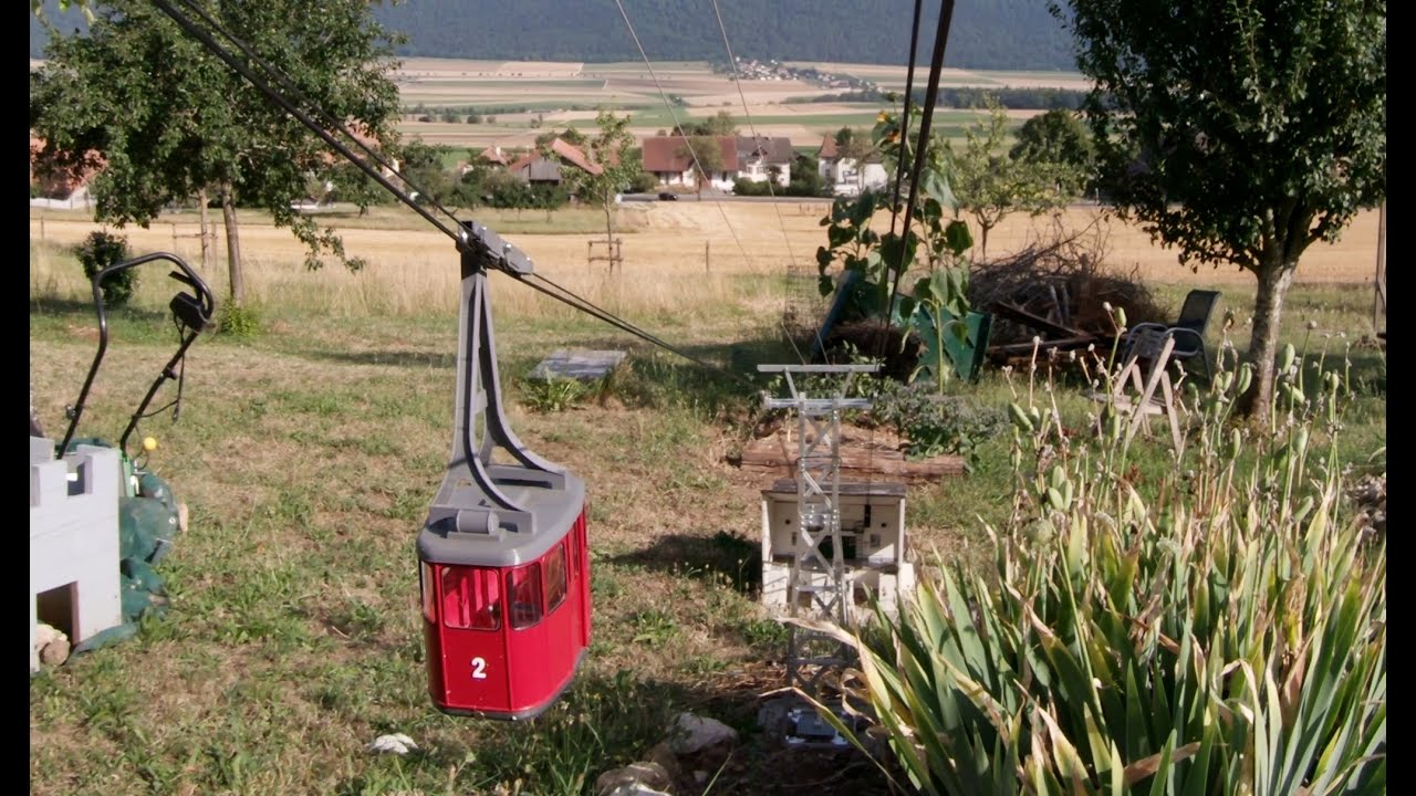 Téléphérique miniature au jardin - Version 2020