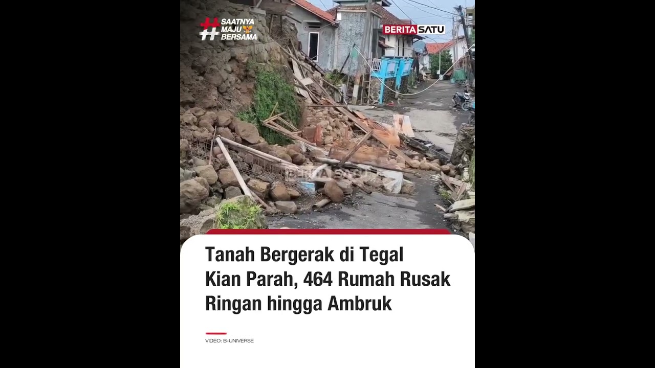 Sudah Sepekan, Tanah Bergerak di Desa Padasari Tegal Belum Juga Berhenti #beritasatu