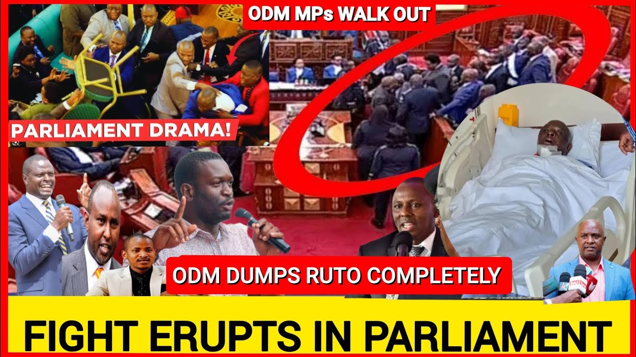Fight erupts in parliament today over the attack of Senator Geoffrey Otsosi, angry ODM Mps Walks out