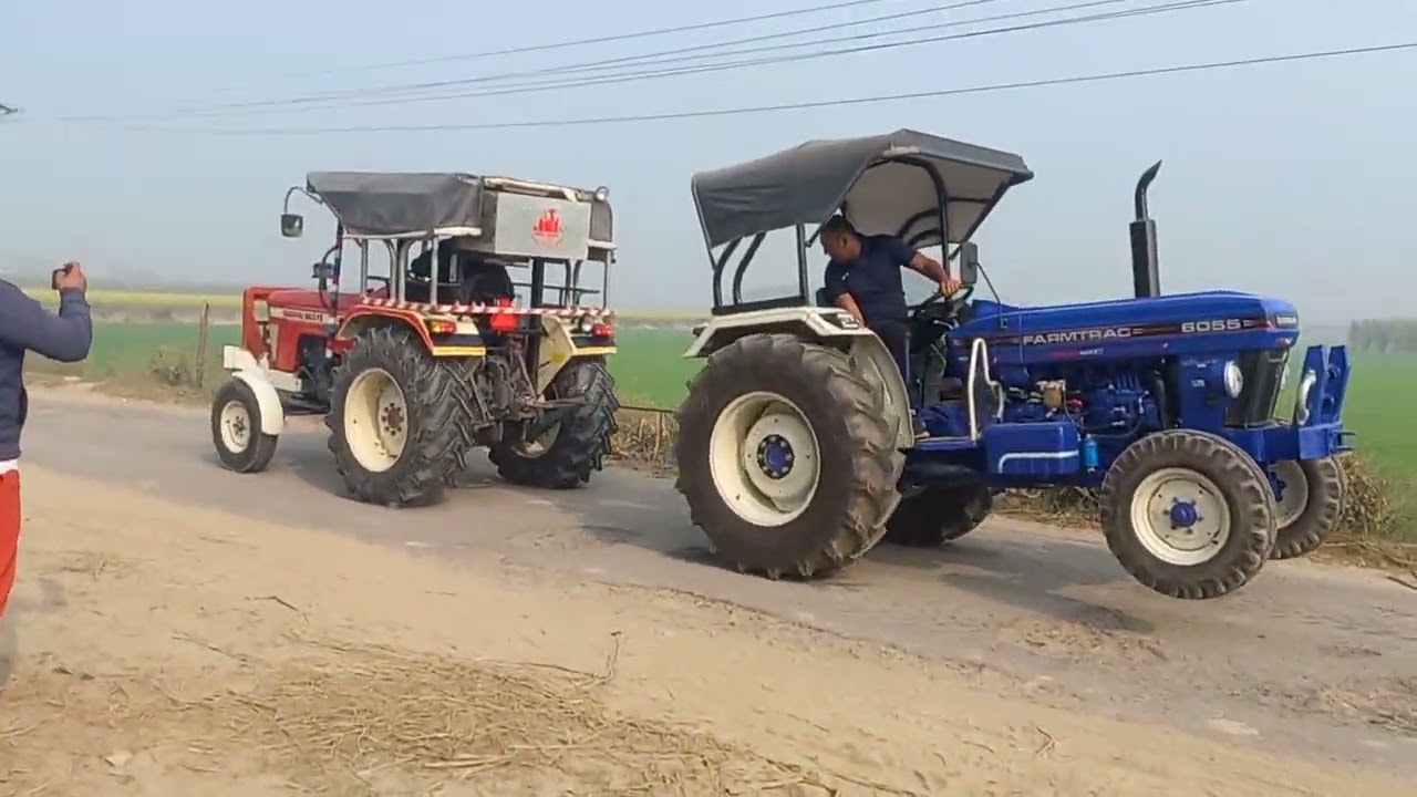 Farmtrac 6055 vs Swaraj 963 tochan 🤔🤔🤔🤔🤔