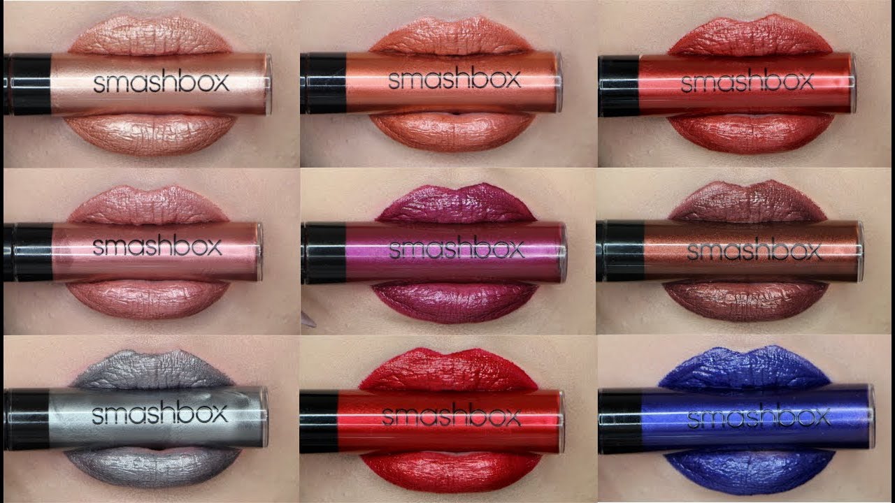 SMASHBOX BE LEGENDARY LIQUID METAL LIP SWATCH & REVIEW