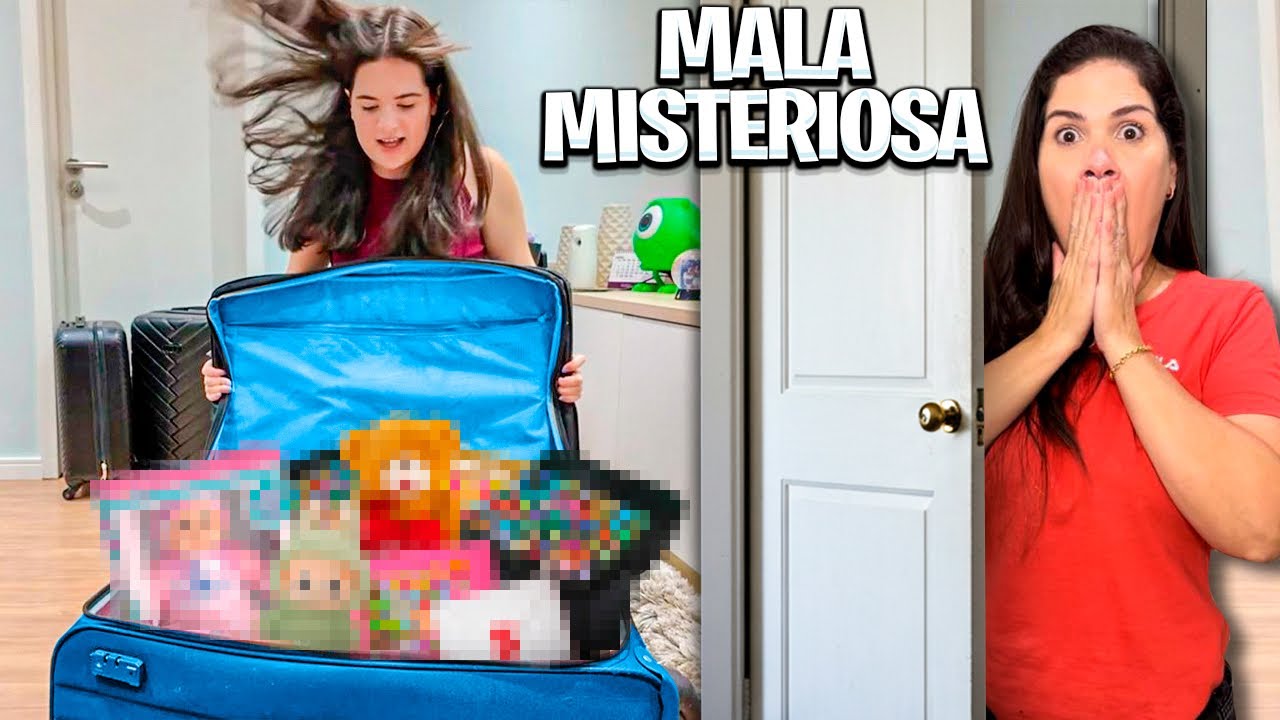 ABRI A MALA QUE MINHA MÃE ESCONDIA DE MIM E ME DEPAREI COM ISSO!
