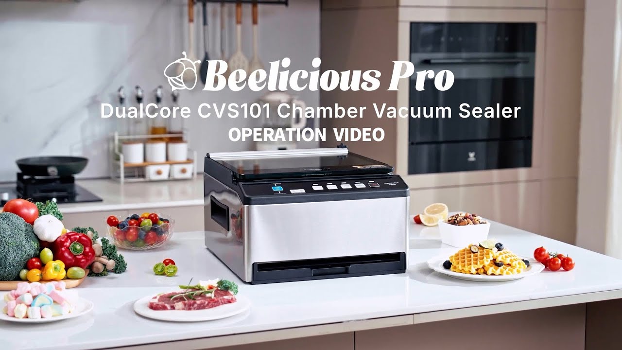 Beelicious Pro DualCore CVS101 Chamber Vacuum Sealer OPERATION VIDEO