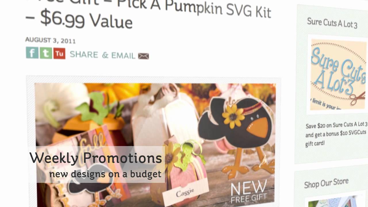 Sizzix eclips and SVGCuts.com