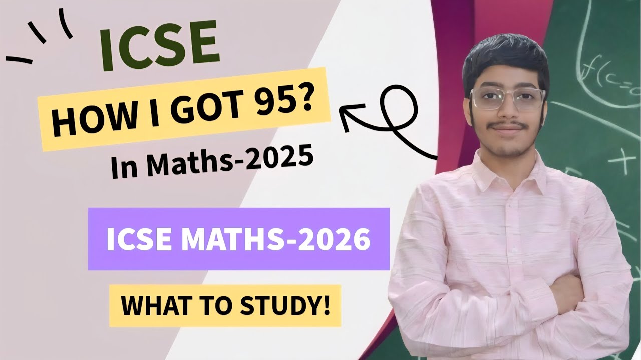 ICSE Maths 2026 - Smart preparation 📚| Score 95+ 🔥