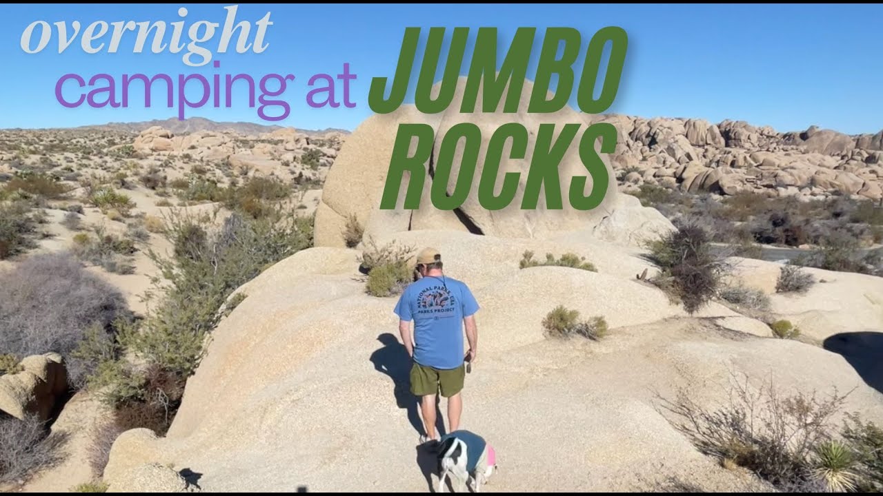 JOSHUA TREE - overnight CAMPING at JUMBO ROCKS campground