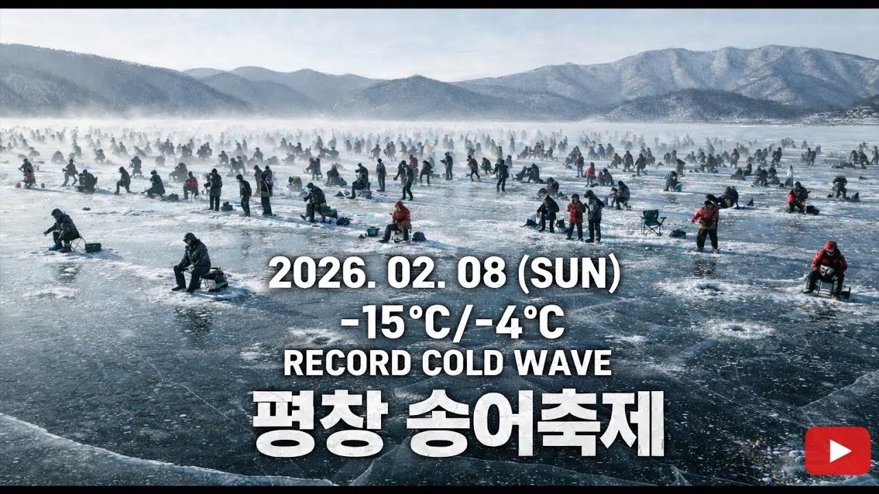 [4K] 역대급 한파에도 평창 송어 축제는 후끈🔥Troutfishing