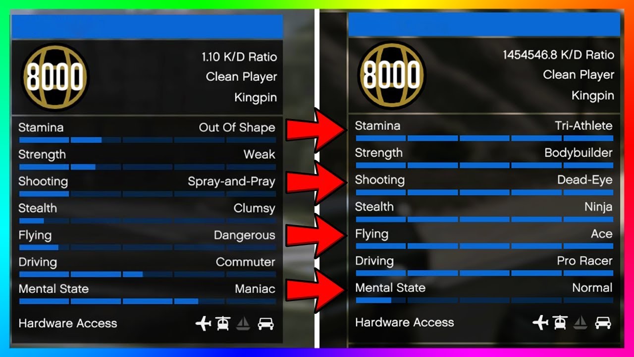 How To Max ALL Of Your Stats In GTA Online The Fastest Way Possible - EASY Way To Level GTA 5 Stats!