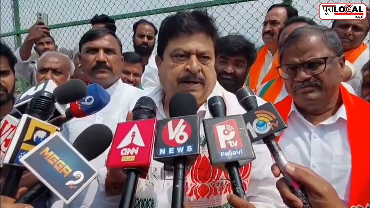 రాజేంద్రనగర్ బండ్లగూడలో బిజెపి రాష్ట్ర అధ్యక్షుడు రామచంద్ర రావు మూసి బాధితులతో సమావేశం