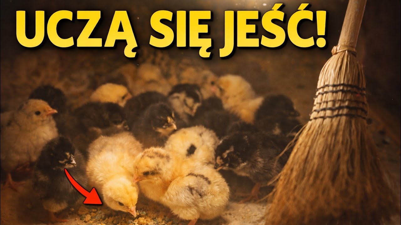 Sprzątanie u piskląt i nauka jedzenia😍🐥🐣🐤