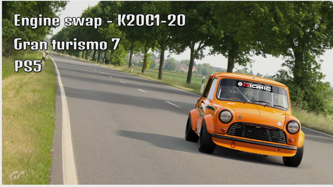 Gran turismo 7 | PS5 | engine swap Mini cooper s 65', K20C1-20 Engine