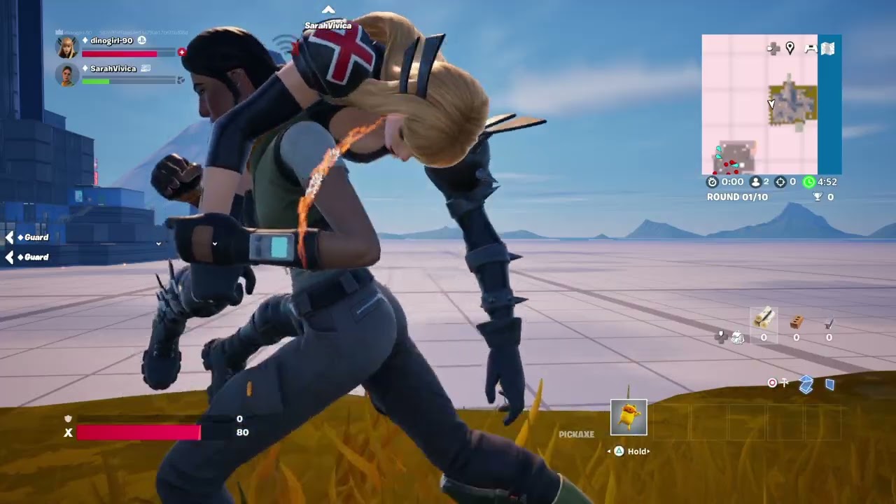 Fortnite carry game Melody and Magik survive 12 minutes challenge