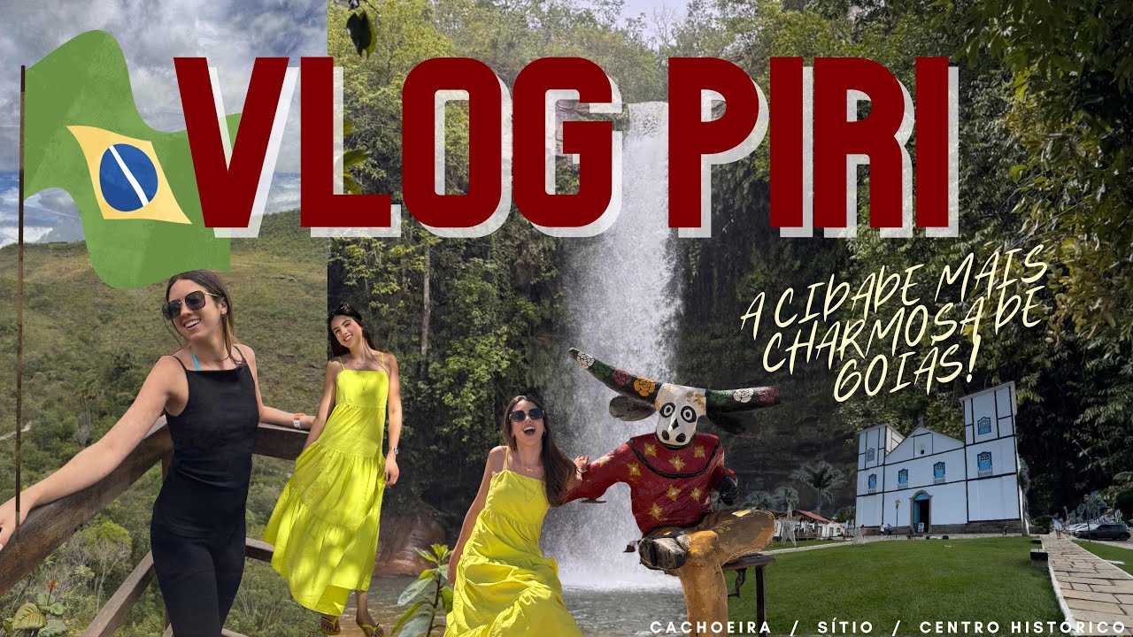 CACHOEIRA EM GOIÁS, CIDADE HISTÓRICA, DIA NO SÍTIO | VLOG PIRENÓPOLIS🇧🇷