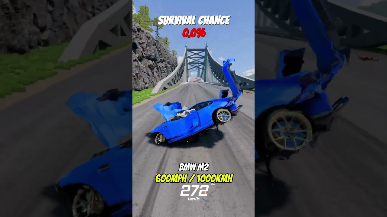 Instant Acceleration to 600 MPH Test | Part26 #beamngdrive#beamng