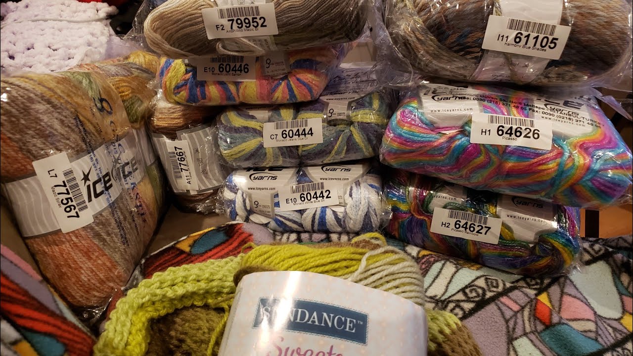 Ice Yarns - Yarn Haul Unboxing video and Work In Progress #iceyarns #crochet
