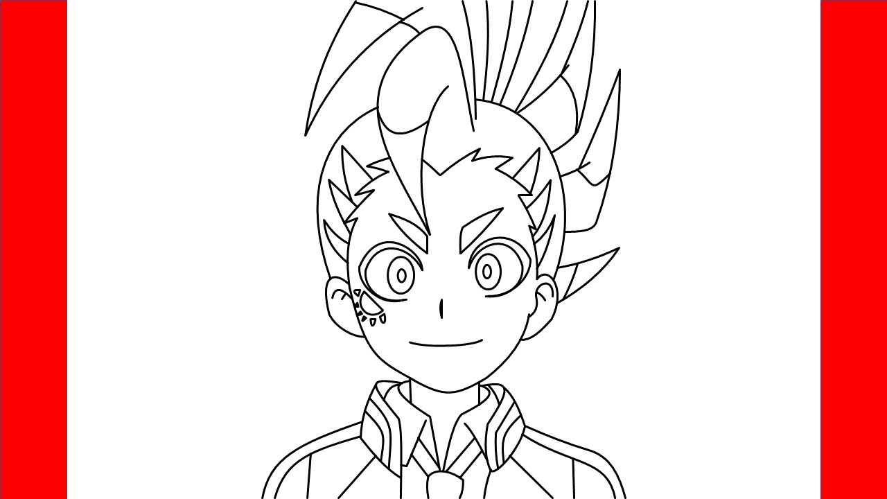 How To Draw Hikaru Asahi From Beyblade - Step By Step Drawing
