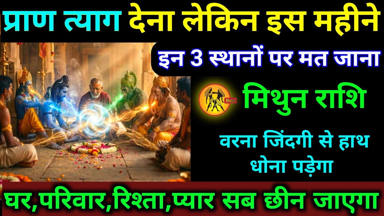 मिथुन राशि प्राण त्याग देना लेकिन 3 जगहों पर मत जाना वरना जिंदगी नर्क बन जाएगी। Mithun Rashifal 