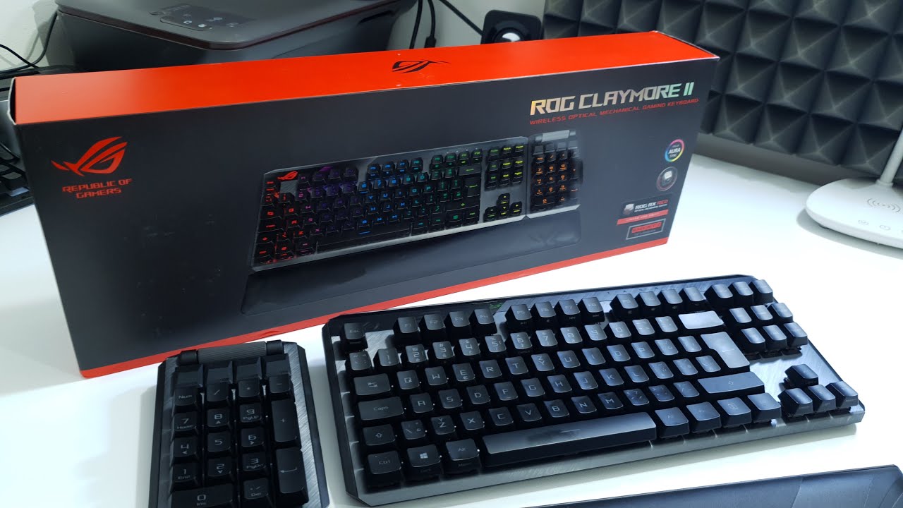 ROG Claymore 2 - herní klávesnice s odnímatelným numpadem / wireless TKL dedicated numpad // RECENZE