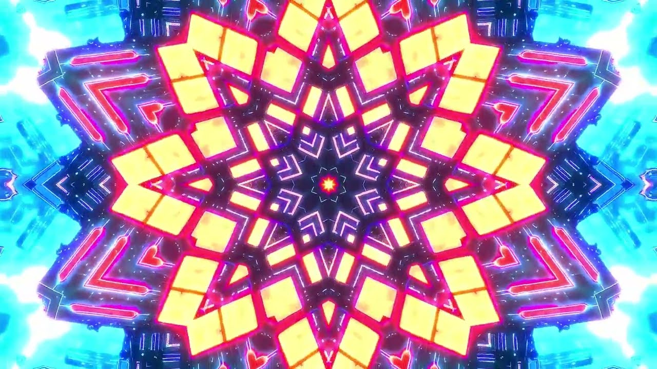 🎨 Digital Mandala Kaleidoscope | Color Therapy for Anxiety Relief ❊60fps 🌈