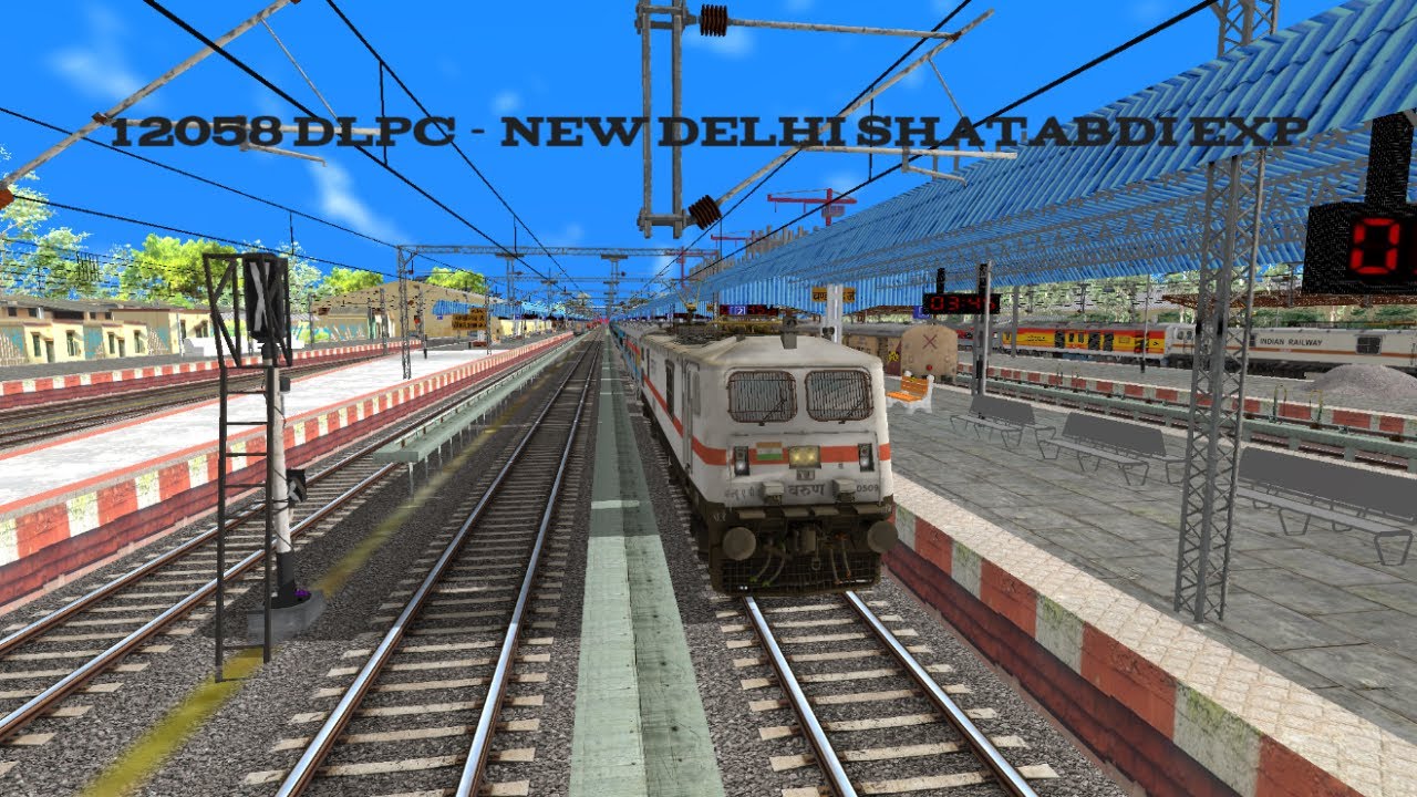 🚂 12058 DLPC - NEW DELHI SHATABDI EXP || OPENRAILS  || MSTS   || AJAY GAMING   🔥