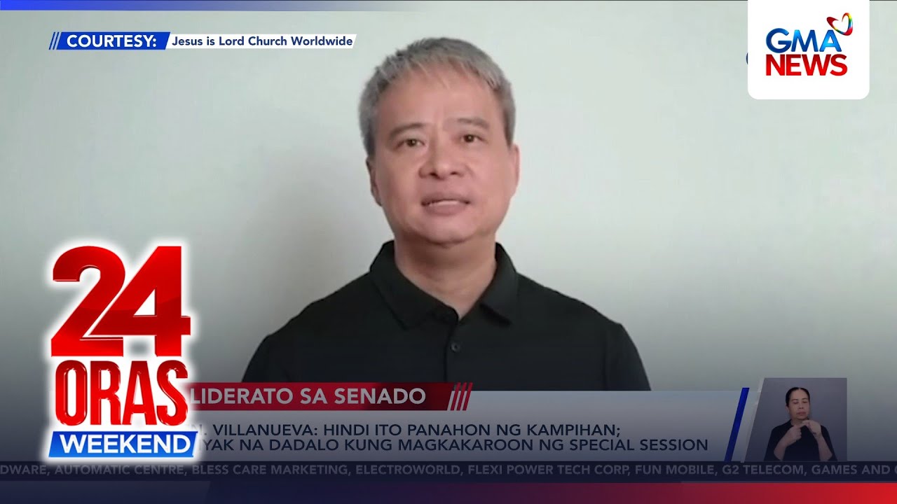 Sen. Villanueva, tiniyak na dadalo sa Senate special session | 24 Oras Weekend