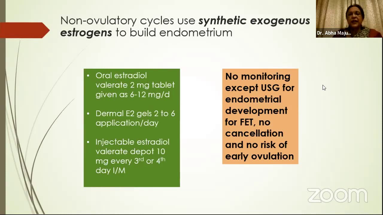The way forward for FET, Frozen donor oocyte/ Embryo transfer cycles- Live Video Dr. Abha Majumadar