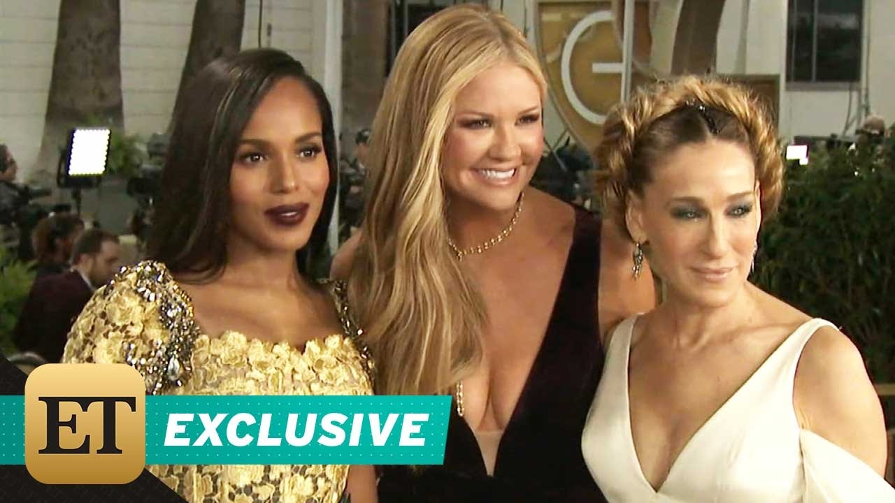 EXCLUSIVE: Kerry Washington Adorably Fan Girls Over Sarah Jessica Parker at the Golden Globes