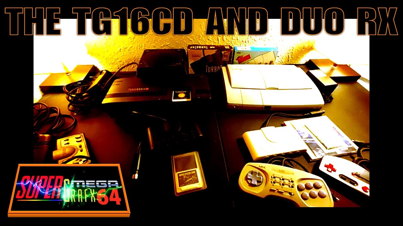 TurboGrafx 16 with CD Rom and PC Engine Duo RX Hardware