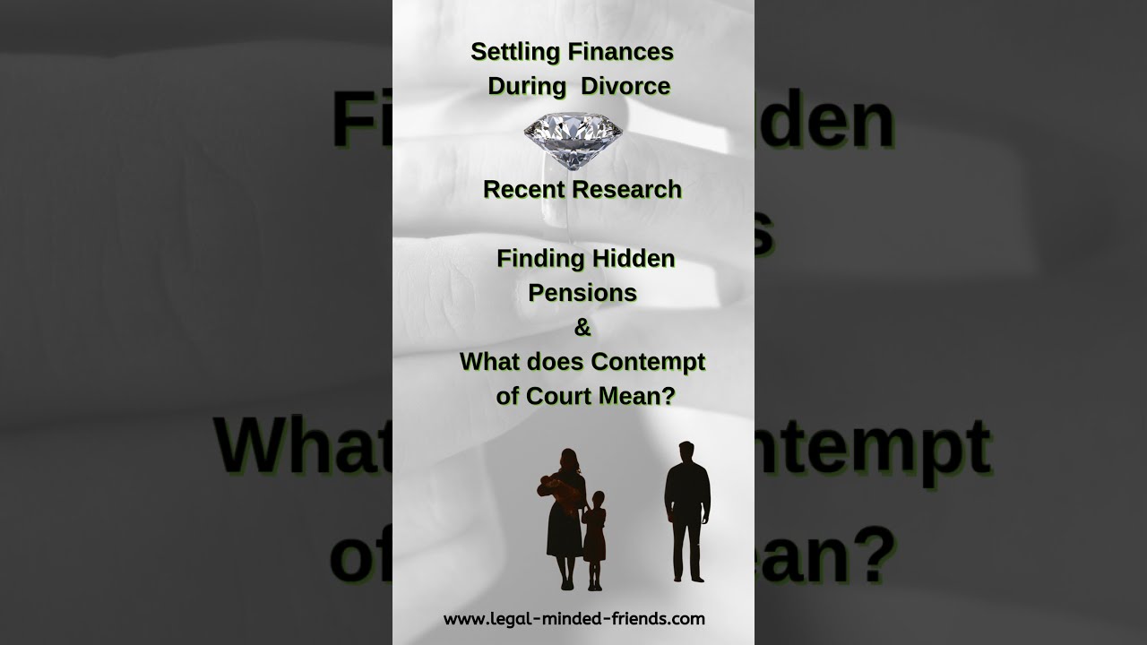 New Research on Pension Sharing Orders - During Divorce UK Law