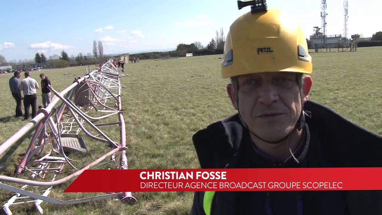 L'antenne TDF d'Ennezat mise à terre