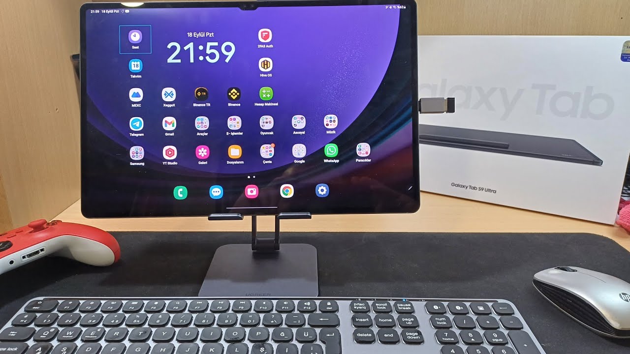 en ultra tablet galaxy tab s9 ultra kutu açılımı ve ilk bakış