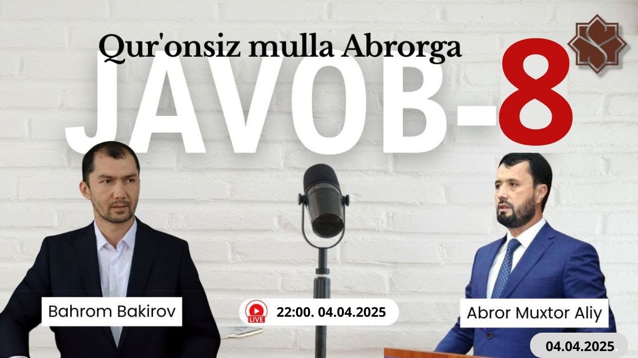 #Aброрга жиддий мавзуларда жавоб -8