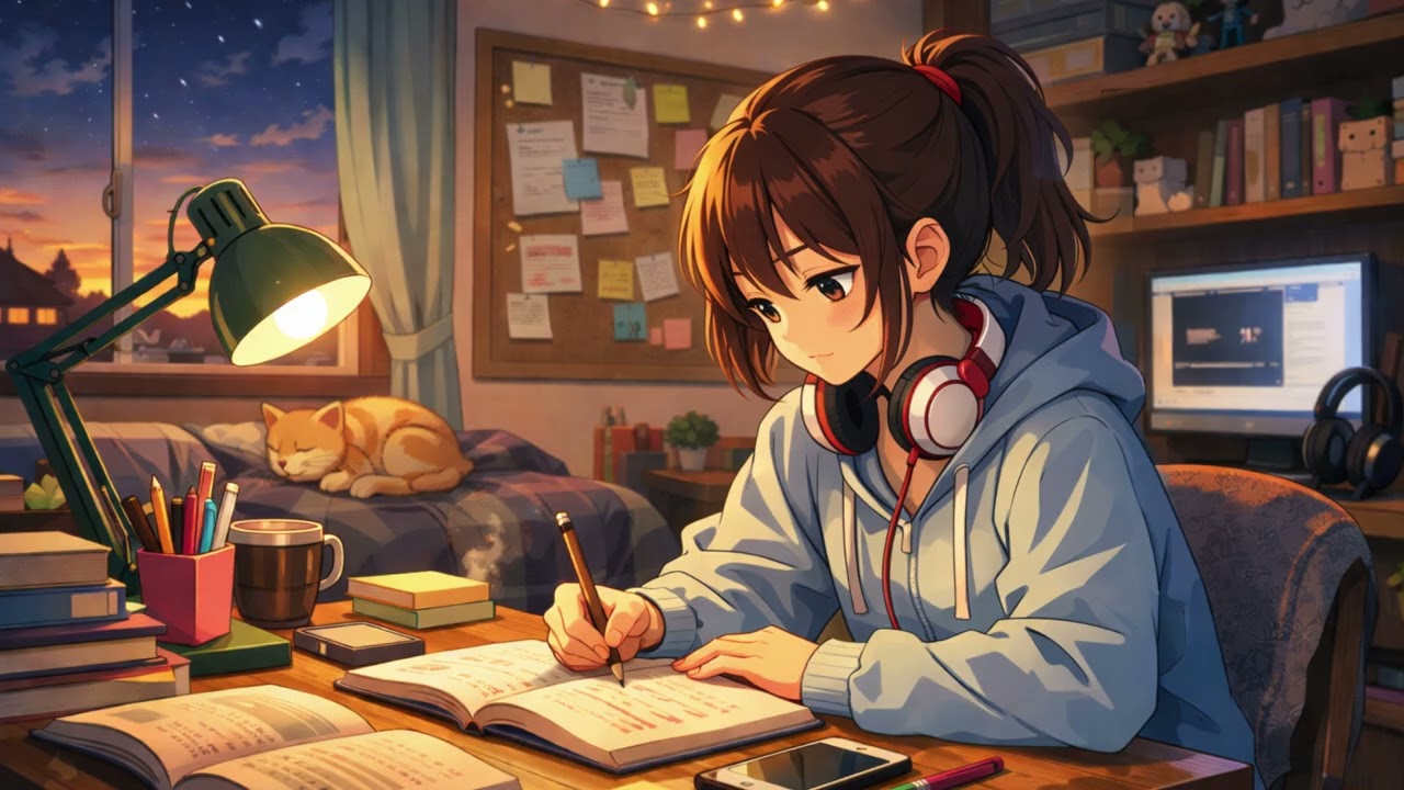 Lo-Fi Beats to Study & Relax | Cozy Anime Room