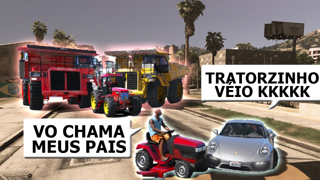PEDINDO AJUDA DOS CARROS GIGANTES