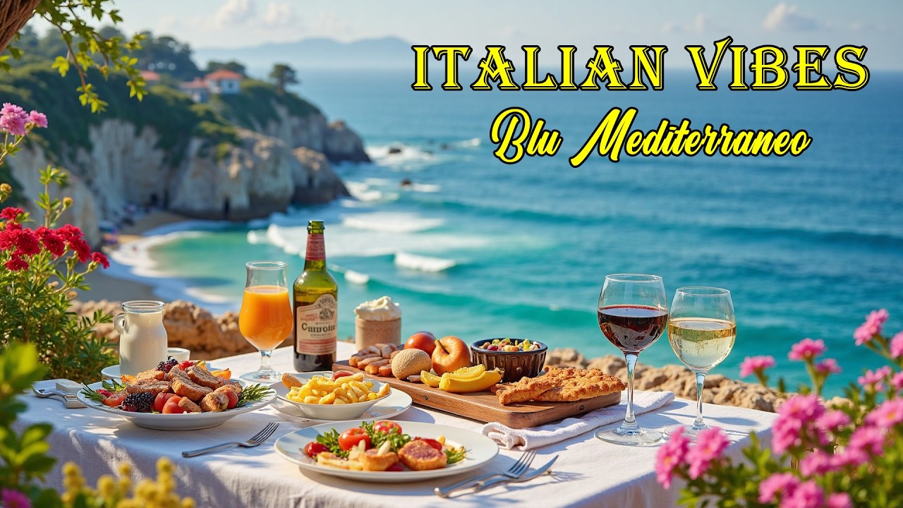 The Best 🇮🇹 Italian Music🎶 Italian Vibes 🎶1+ Hour of Relaxing Italian & Dreamy Seaside Views 4K
