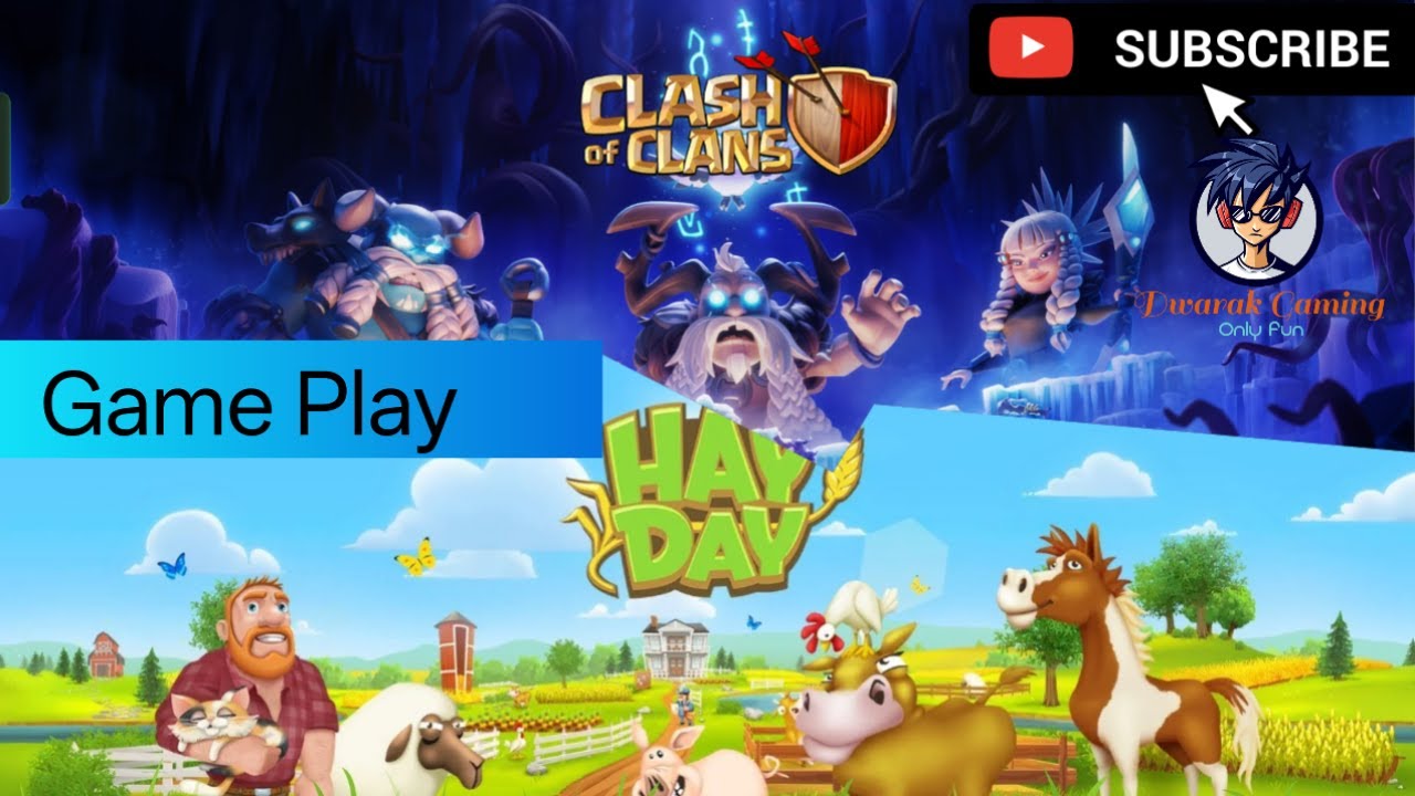 Hayday & Clash of Clans Gameplay 🎯