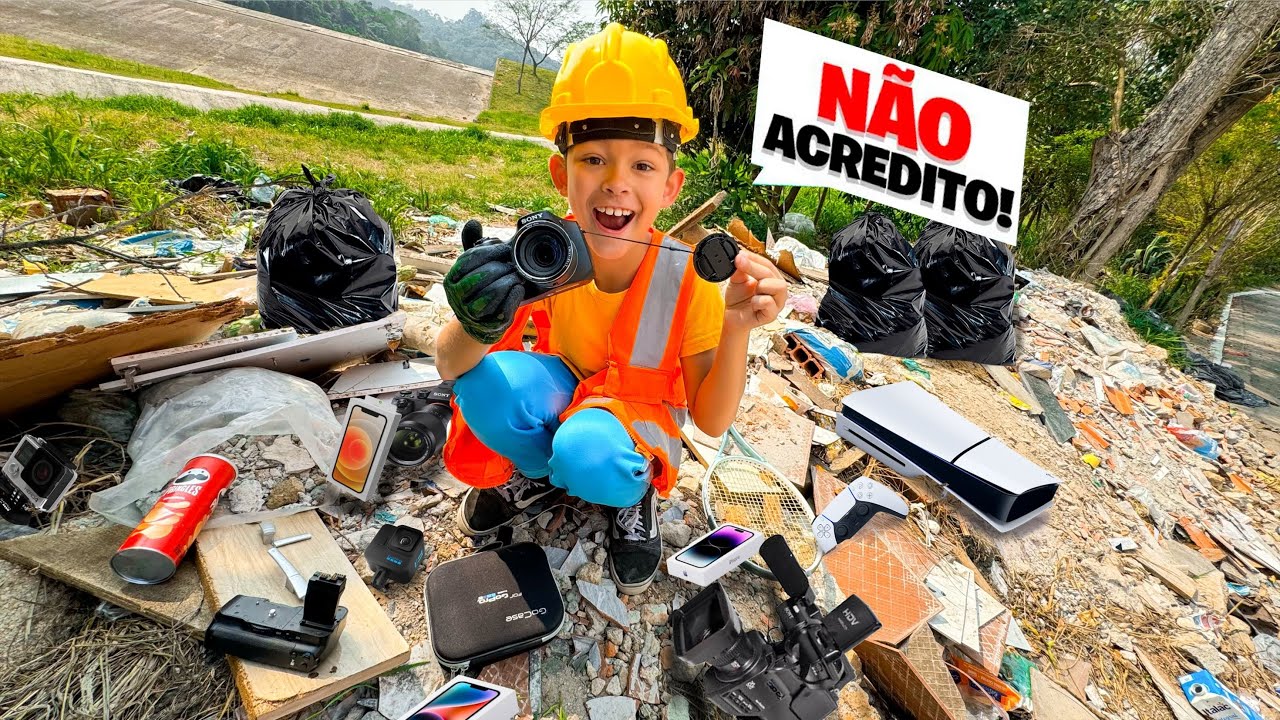 ACHAMOS IPHONE E GOPRO NESSE LIXAO ABANDONADO