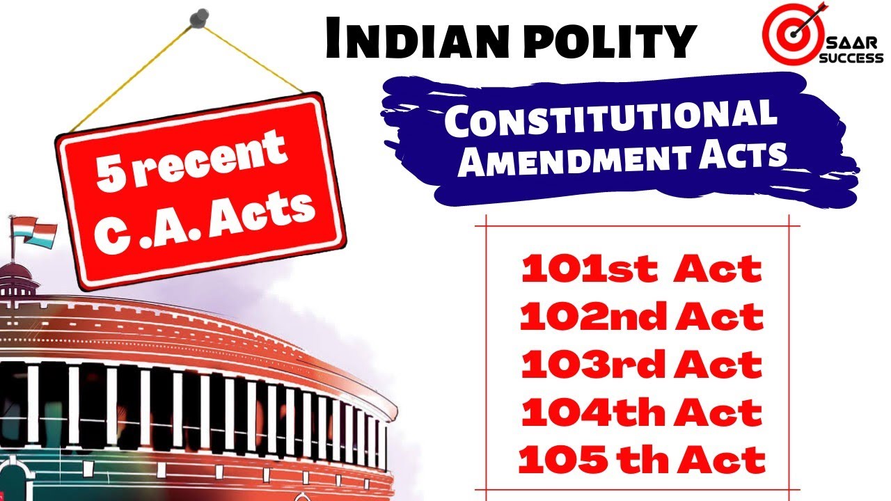 Indian Constitutional Amendment Act | संविधान संशोधन अधिनियम | 105th Amendment Act | OBC Reservation
