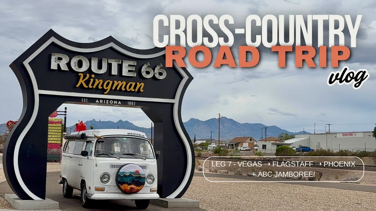 Las Vegas to Phoenix (Route 66 + ABC Jamboree) | Cross-Country Roadtrip & Camping in our 1971 VW Bus