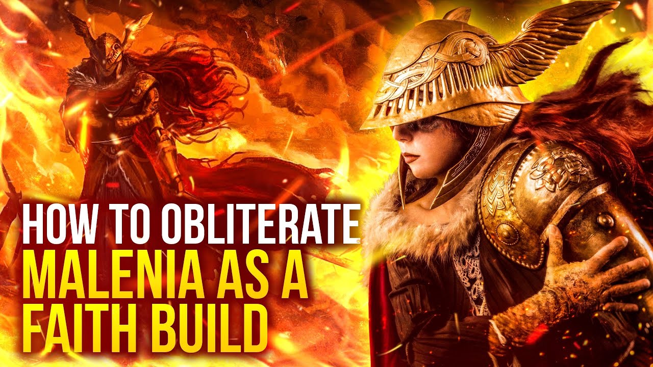 How to OBLITERATE Malenia (solo) as a FAITH BUILD in 4k! 🔥 (Elden Ring Patch 1.09.1)
