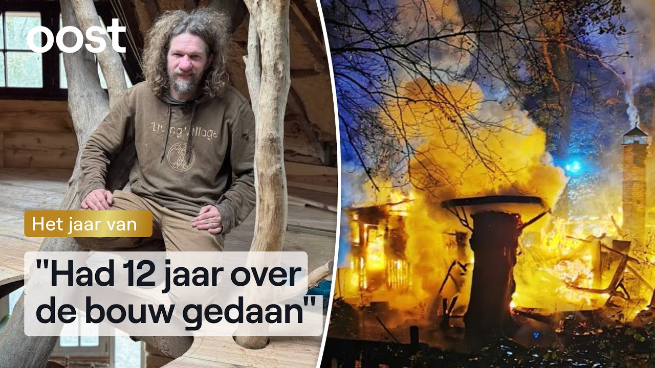 Na verwoestende brand bouwt Bob opnieuw huis van gerecyclede materialen | Oost