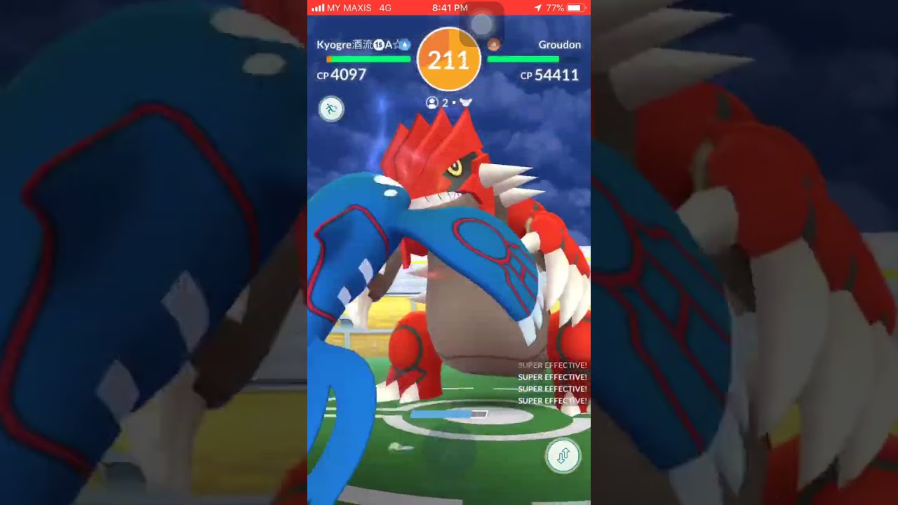 Groudon Raid【Failed】【Duo Challenge】【Legendary Raid】【Pokemon Go】