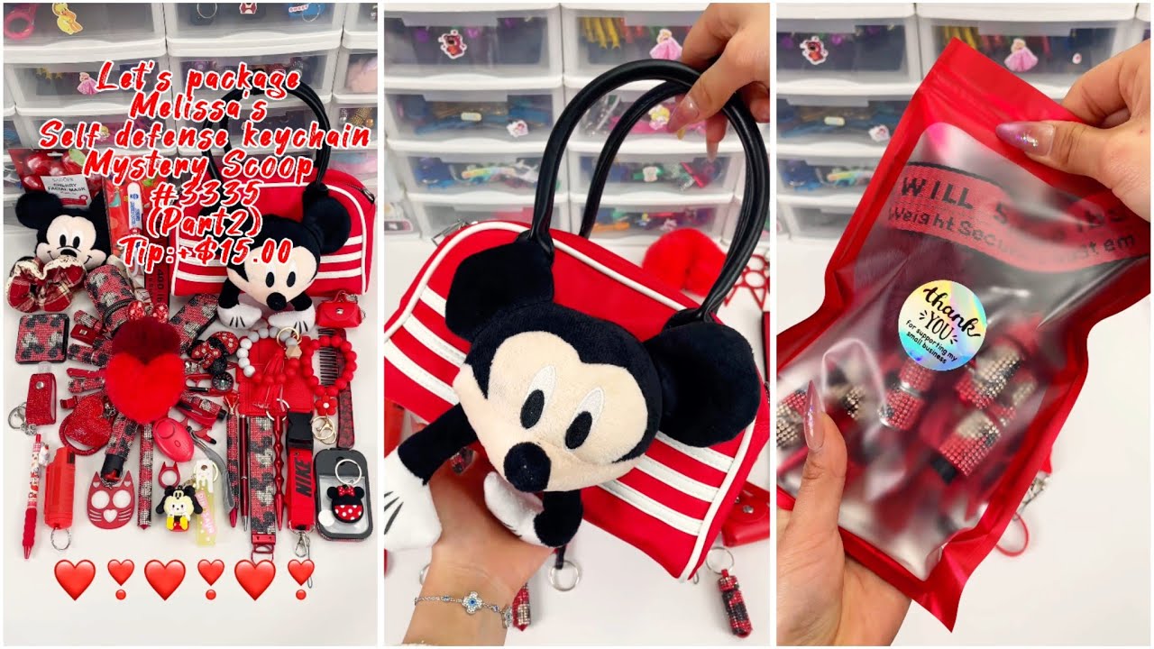 RED RED ♥️#asmr #packingorders #safetykeychains #keychain #selfdefensekeychain #safetykeychains 