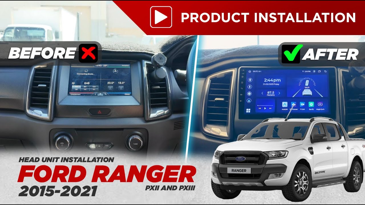 Ford Ranger PXII and PXIII Head Unit Installation 2015-2021 - M series