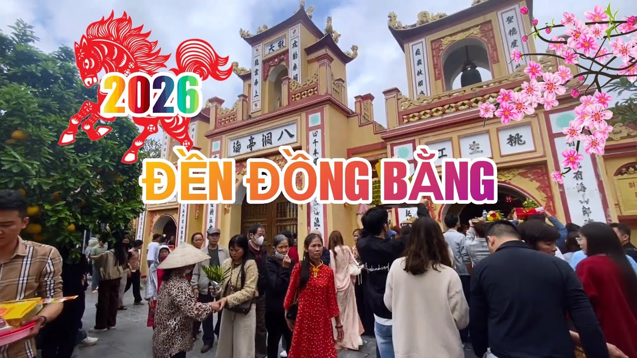 Không Khí Ngày Lễ Hội Đền Đồng Bằng Thái Bình 2026 Du Khách Rất Đông Đi Xin Lộc Đầu Năm