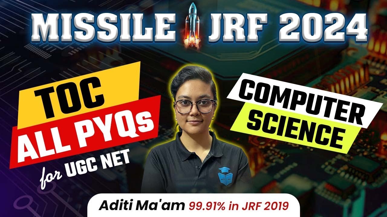 UGC NET Computer Science All PYQs by Aditi Mam | Theory of Computation (TOC) PYQs | UGCNET June 2024