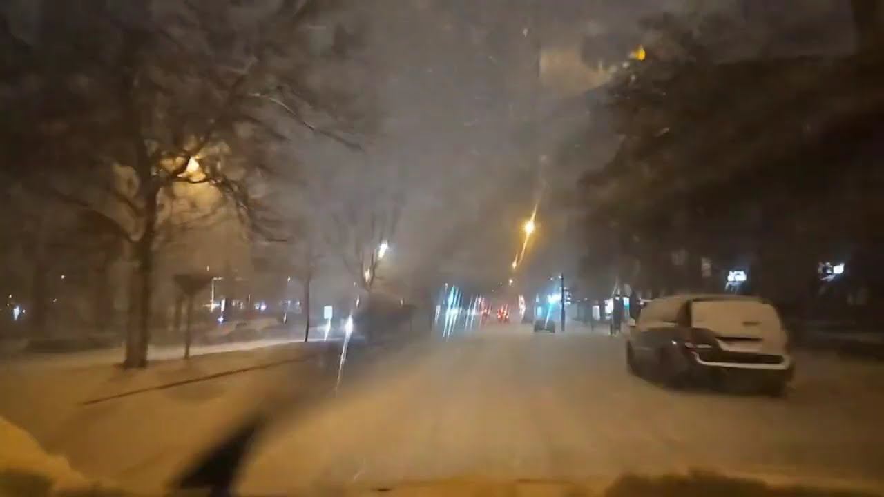 Montreal Live Snow Drive #montreal #snow