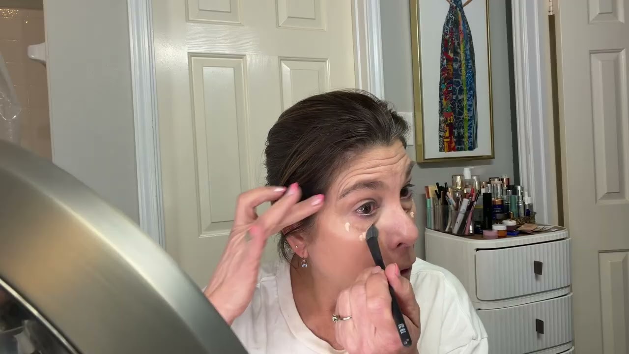 My Bestie trying the L’Oreal infallible 2-in-1  skin ink 